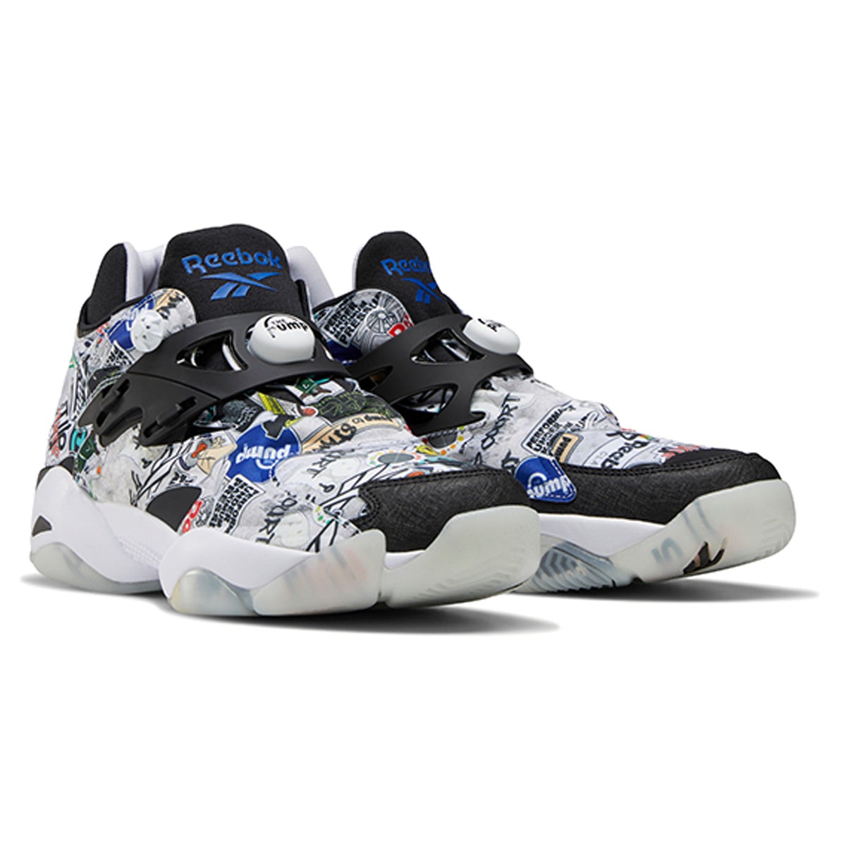 Reebok Pump Court Sticker City White Black 5 Reebok Pump Court Sticker City White Black
