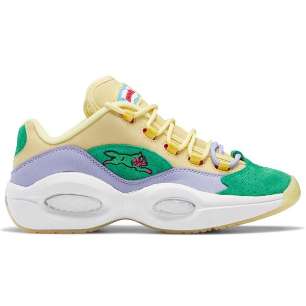 Reebok Question Low BBC Ice Cream Running Dog Yellow Green
