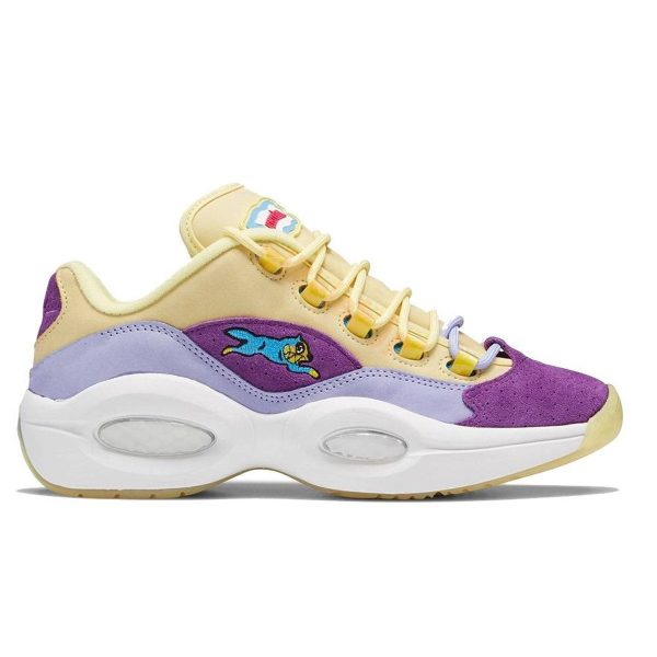Reebok Question Low BBC Ice Cream Running Dog Yellow Purple