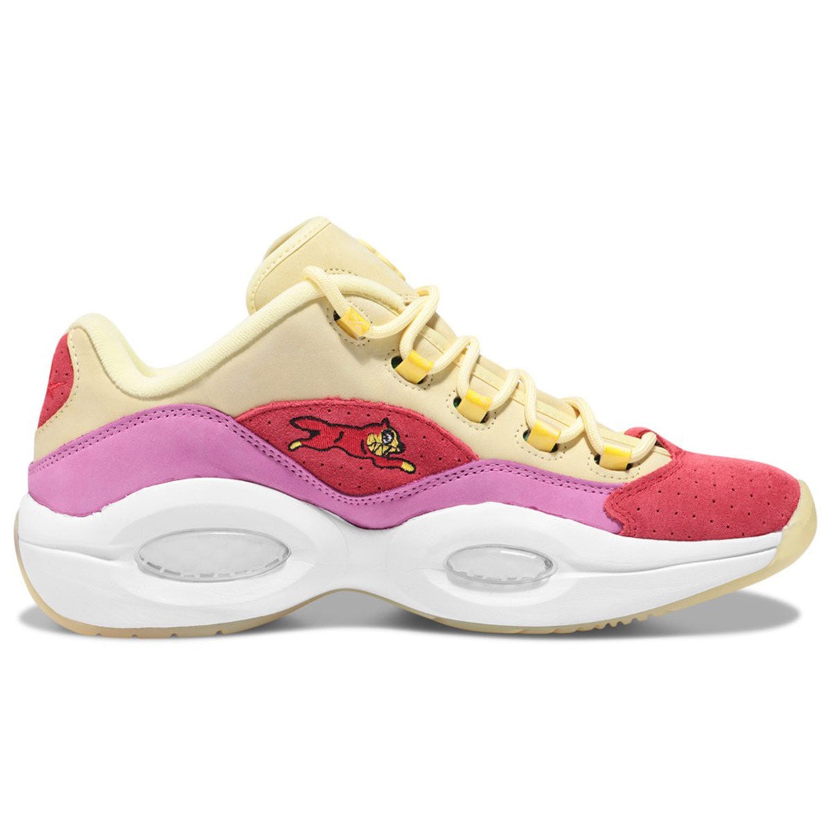 Reebok Question Low BBC Ice Cream Running Dog Yellow Red 4 Reebok Question Low BBC Ice Cream Running Dog Yellow Red