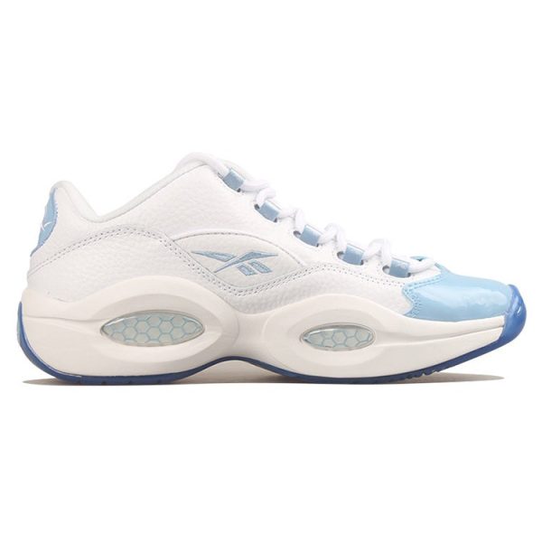 Reebok Question Low Patent Toe Carolina Blue