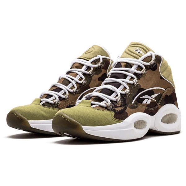 Reebok Question Mid mita sneakers X Bape 1st Camo