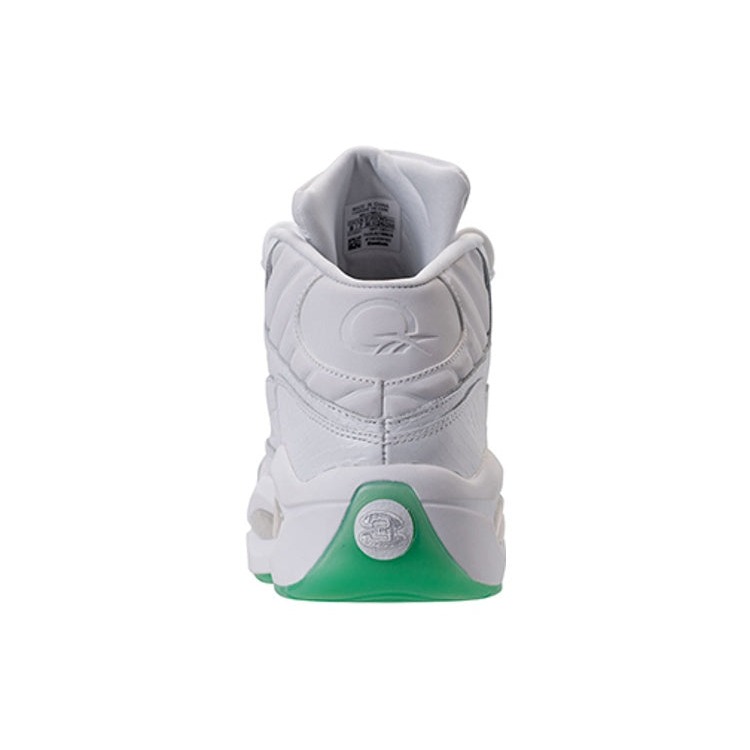 Reebok Question Mid White Mint Glow 4 Reebok Question Mid White Mint Glow