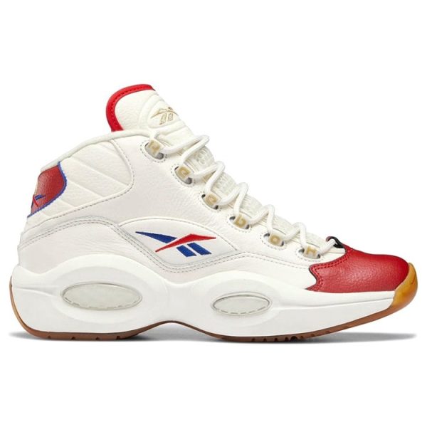 Reebok Question Mid White Red Blue