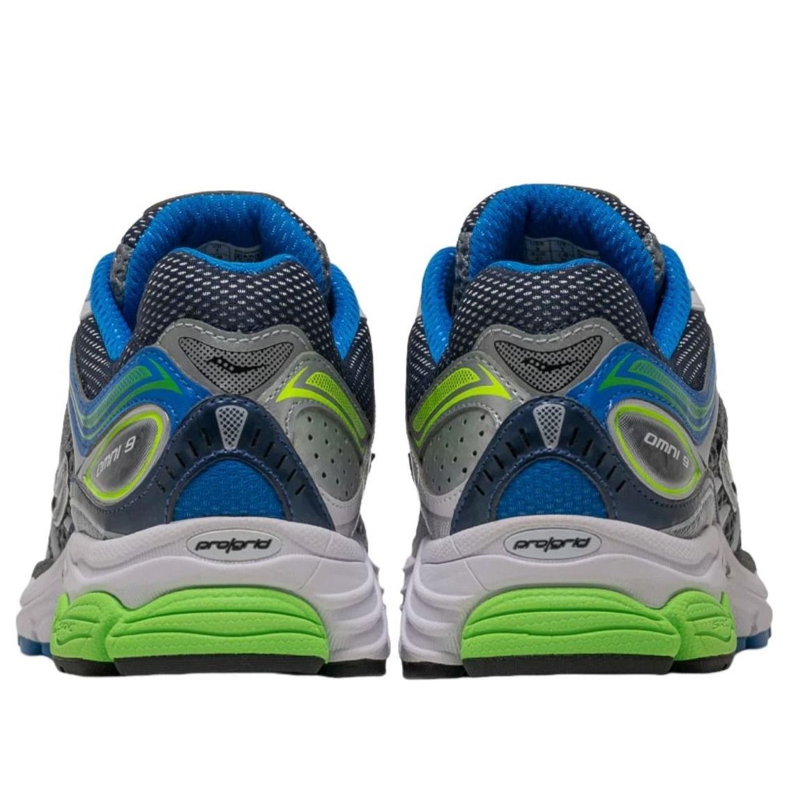 Saucony ProGrid Omni 9 Grey Slime Blue 5 Saucony ProGrid Omni 9 Grey Slime Blue
