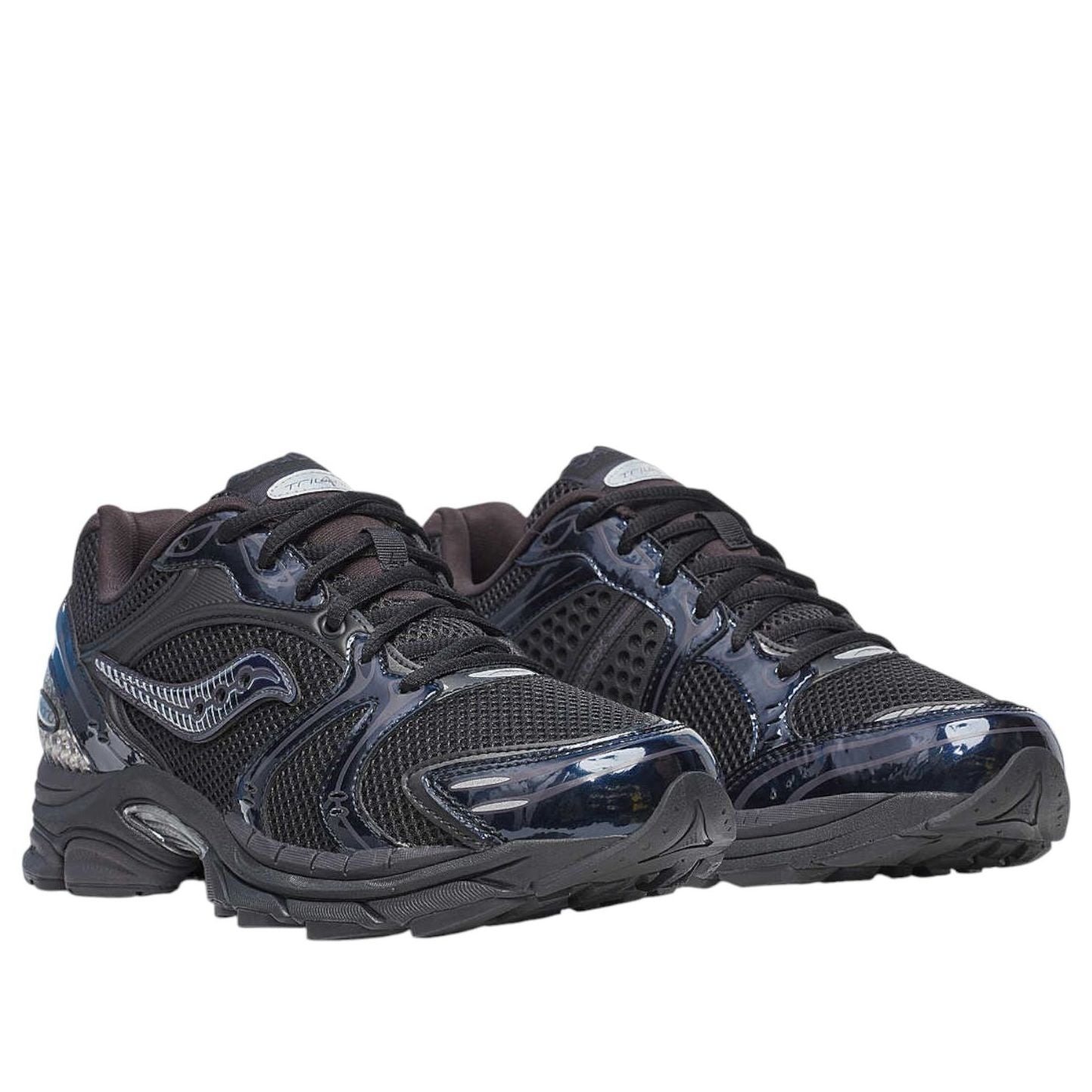 Saucony ProGrid Triumph 4 Chroma Black Navy (Womens) 4 Saucony ProGrid Triumph 4 Chroma Black Navy (Womens)