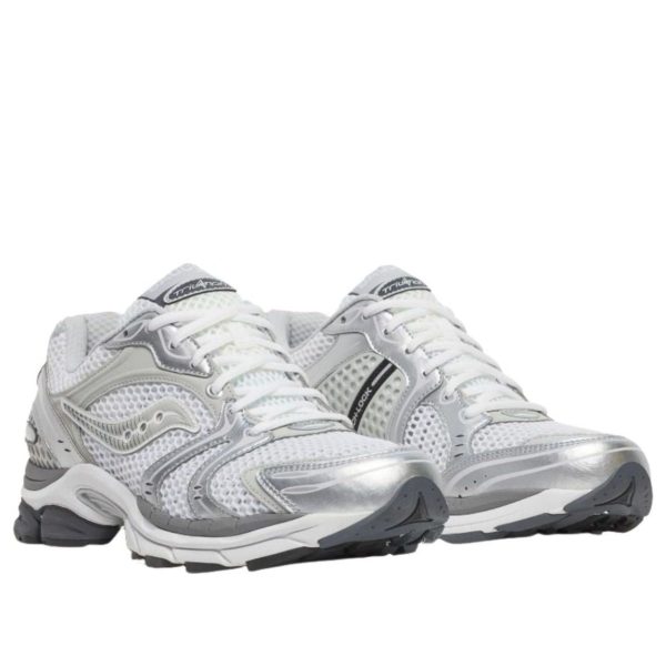 Saucony ProGrid Triumph 4 White Silver Grey