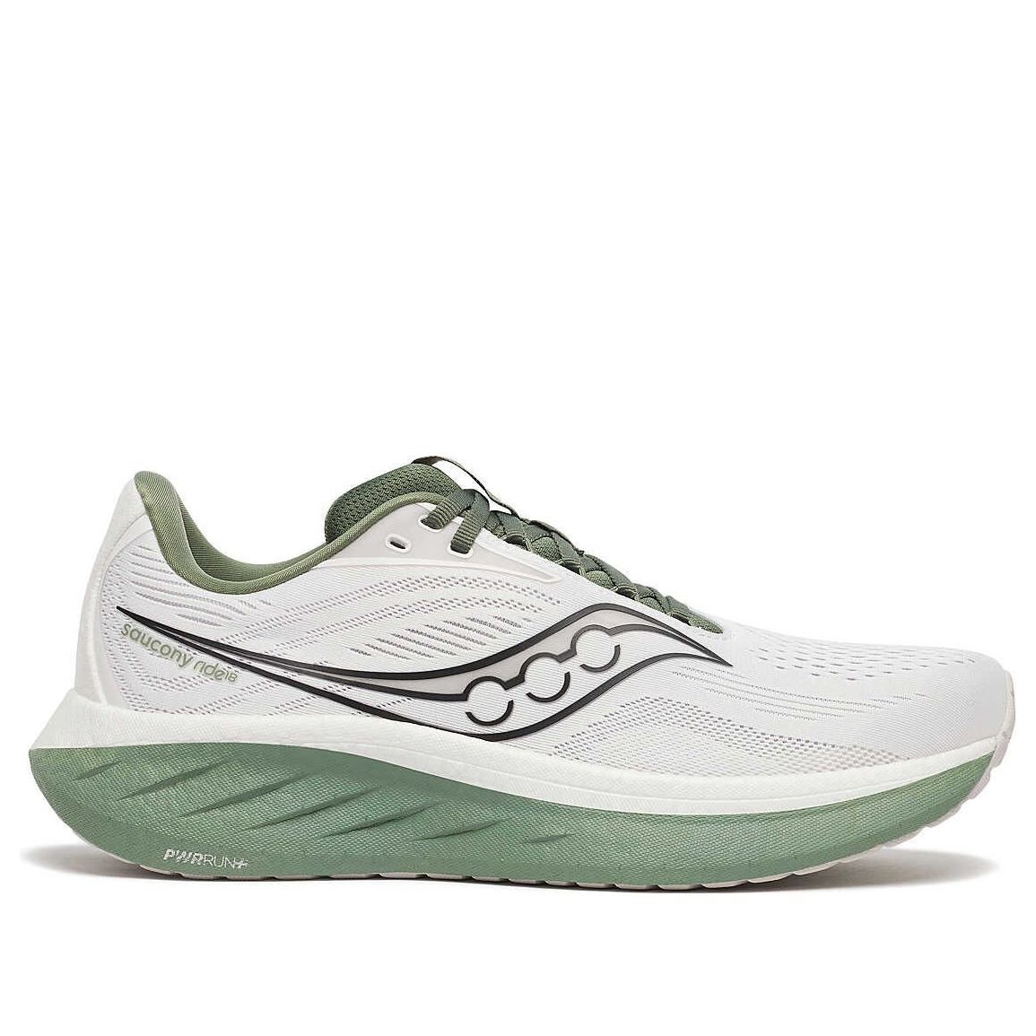 Saucony Ride 18 White Olivine 8 Saucony Ride 18 White Olivine