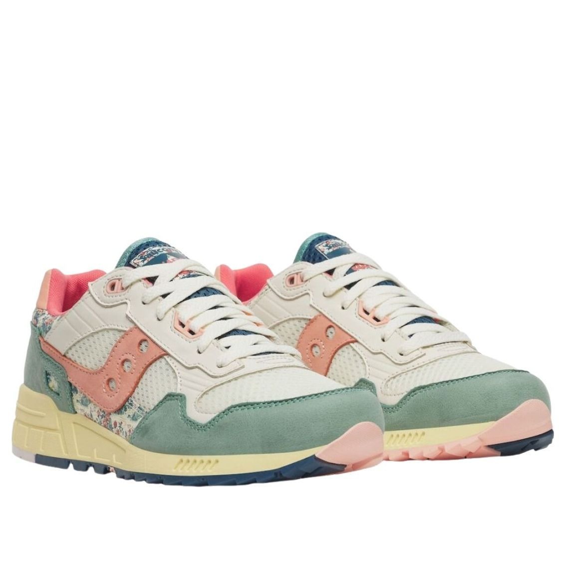 Saucony Shadow 5000 Floral Beige Blue 5 Saucony Shadow 5000 Floral Beige Blue