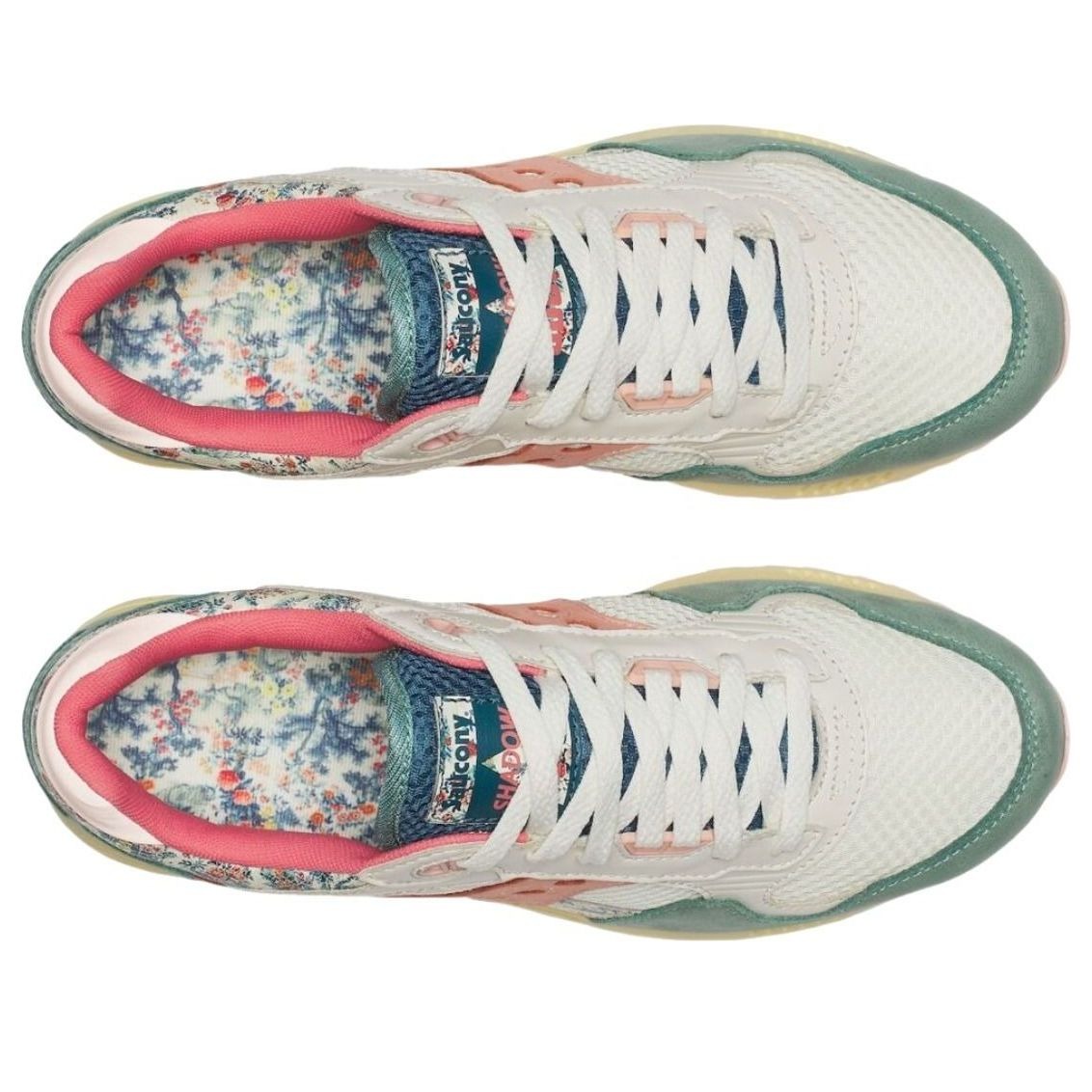 Saucony Shadow 5000 Floral Beige Blue 6 Saucony Shadow 5000 Floral Beige Blue