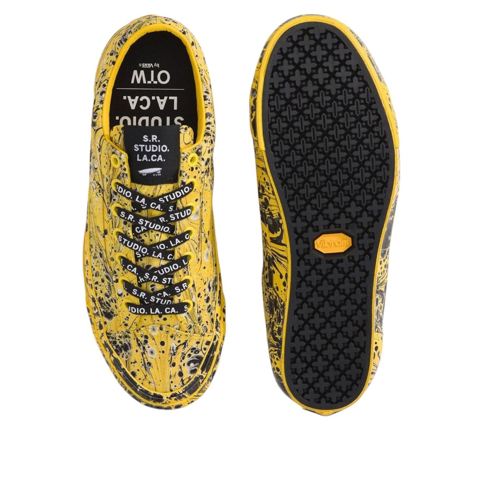 Vans Authentic S.R. Studio LA. CA. Black Yellow 6 Vans Authentic S.R. Studio LA. CA. Black Yellow