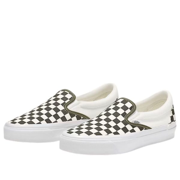 Vans Classic Slip-On 98 LX Checkerboard Grape Leaf Green