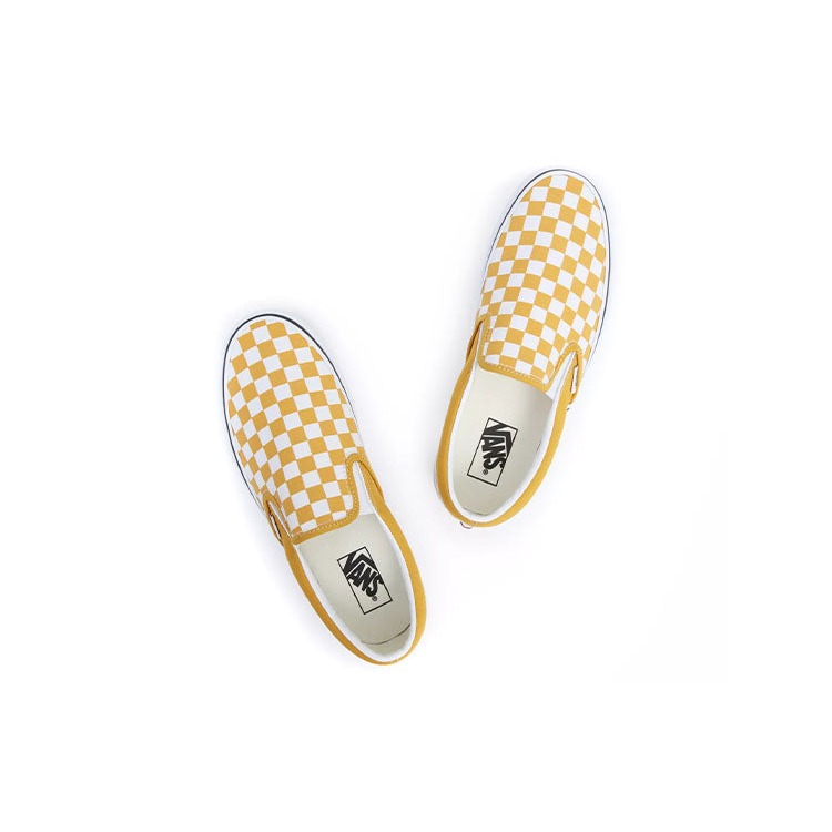 Vans Classic Slip-On Color Theory Checkerboard Yellow White 6 Vans Classic Slip-On Color Theory Checkerboard Yellow White