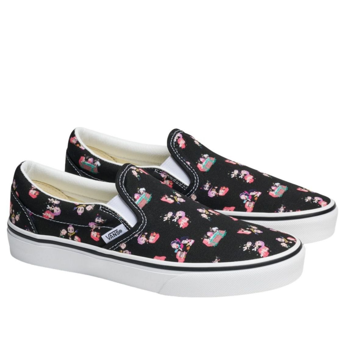 Vans Classic Slip-On KPop Demon Hunters Black Multi-Color 4 Vans Classic Slip-On KPop Demon Hunters Black Multi-Color