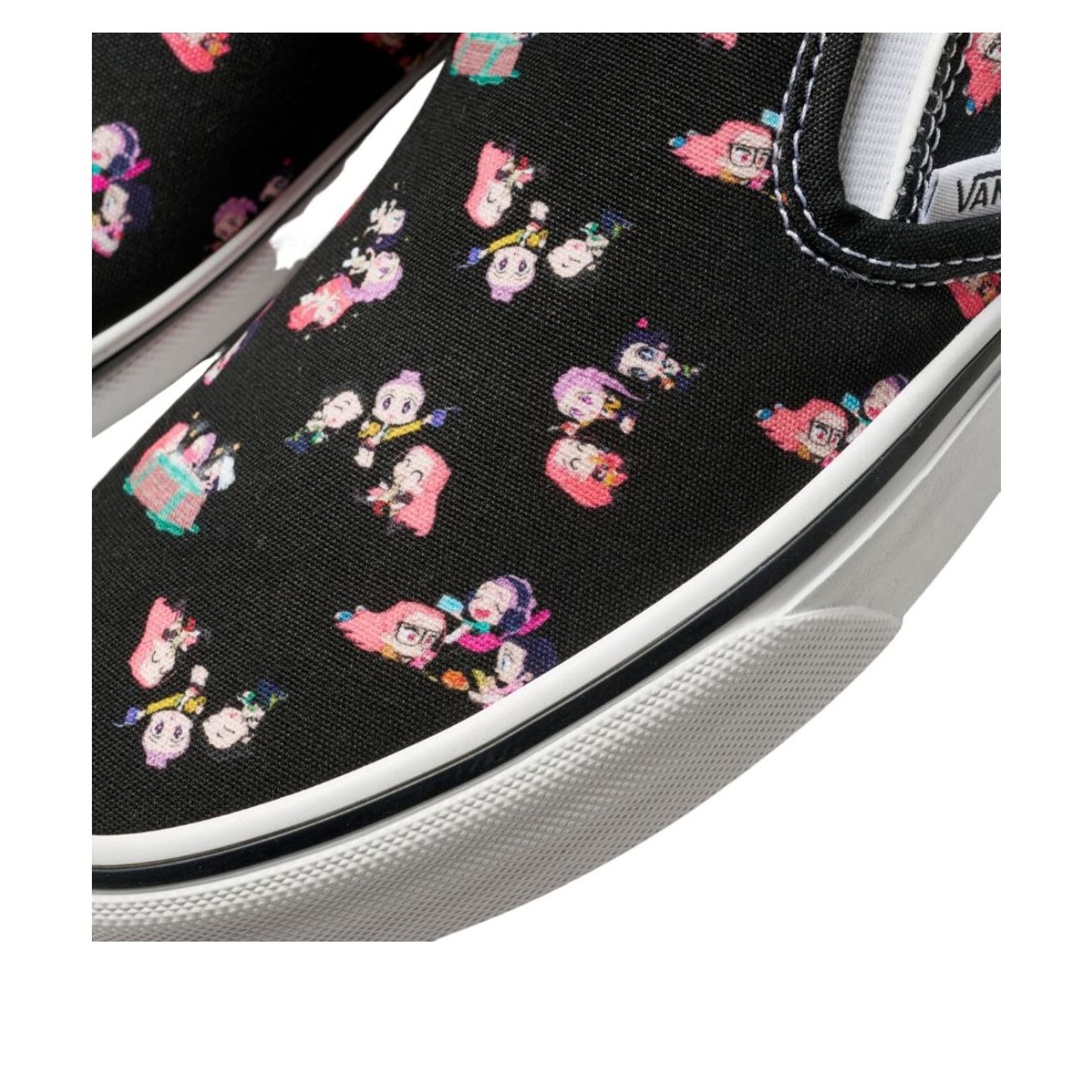 Vans Classic Slip-On KPop Demon Hunters Black Multi-Color 7 Vans Classic Slip-On KPop Demon Hunters Black Multi-Color