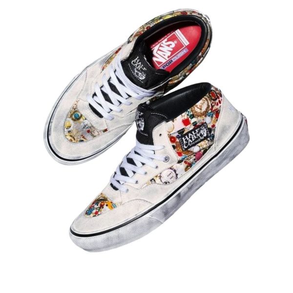 Vans Half Cab Supreme x Mike Kelley White