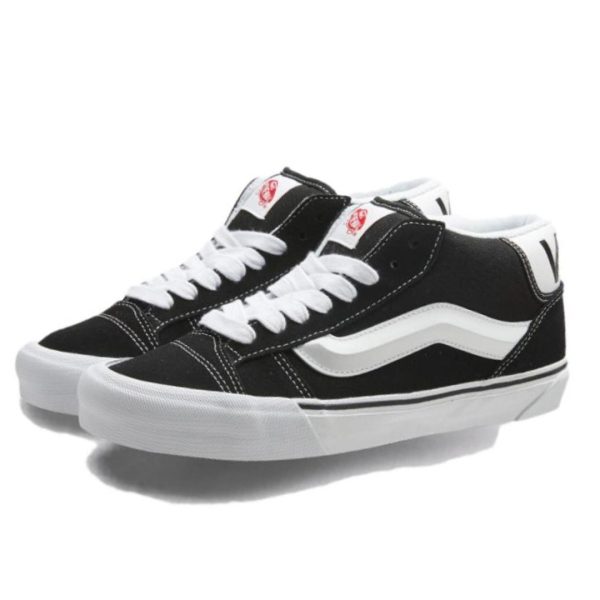 Vans Knu Mid Black True White