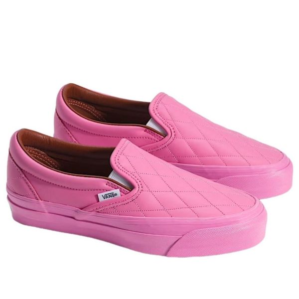 Vans LX Classic Slip-On 98 Quilted Leather Pink