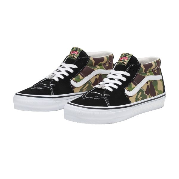 Vans LX Sk8-Mid Bape ABC Camo Black Green