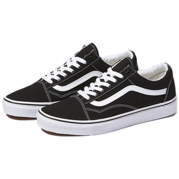 Vans Old Skool Black White (White Heel Tab)