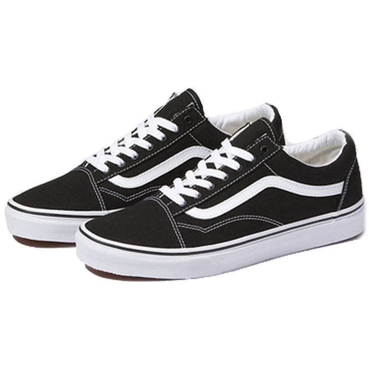Vans Old Skool Black White (White Heel Tab) 4 Vans Old Skool Black White (White Heel Tab)