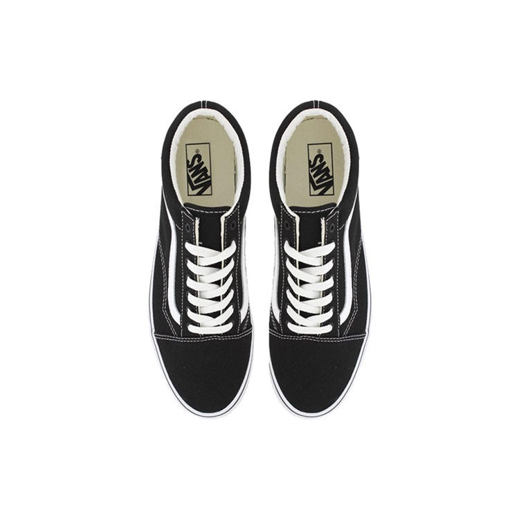 Vans Old Skool Black White (White Heel Tab) 5 Vans Old Skool Black White (White Heel Tab)