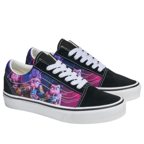 Vans Old Skool KPop Demon Hunters Black Purple (GS)