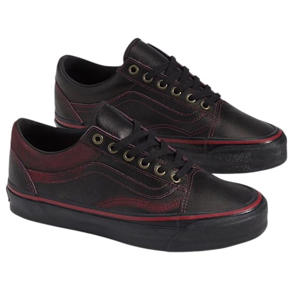 Vans Old Skool Premium Tania Cruz Dark Red Rub-Away