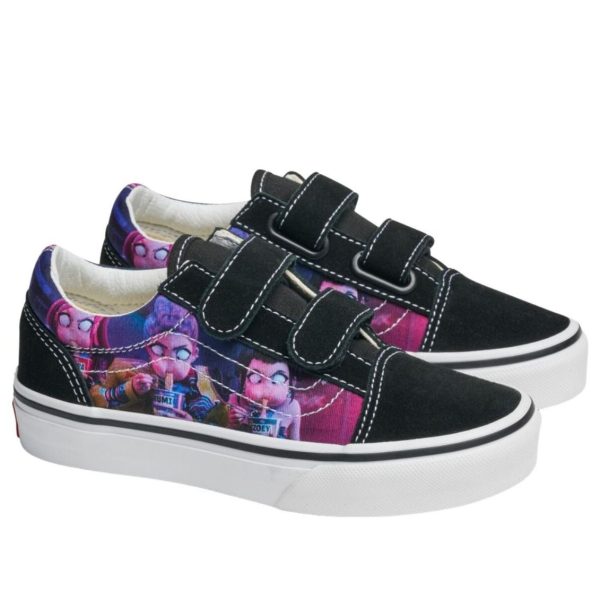 Vans Old Skool V KPop Demon Hunters Black Purple (PS)