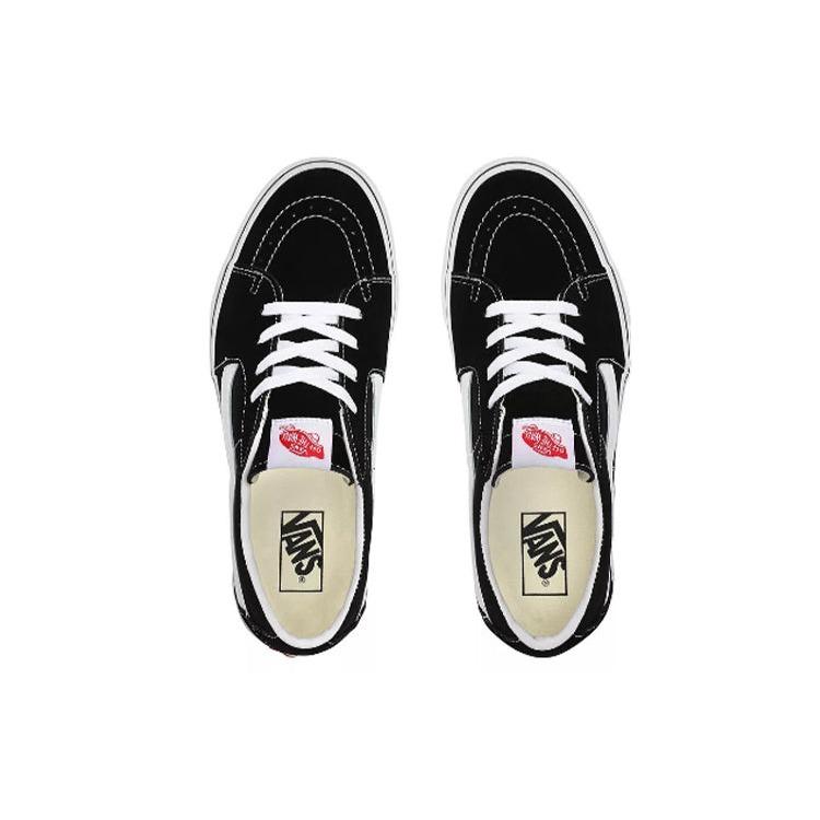 Vans Sk8-Low Black White 6 Vans Sk8-Low Black White