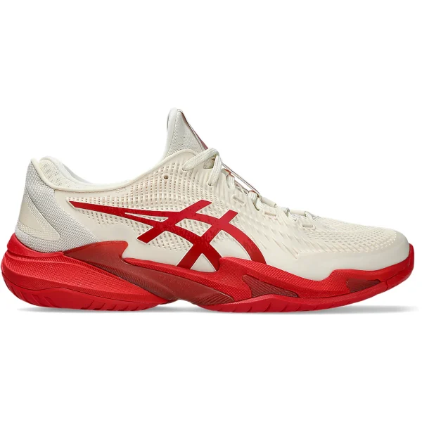 ASICS Court FF 3 Novak Cream Classic Red