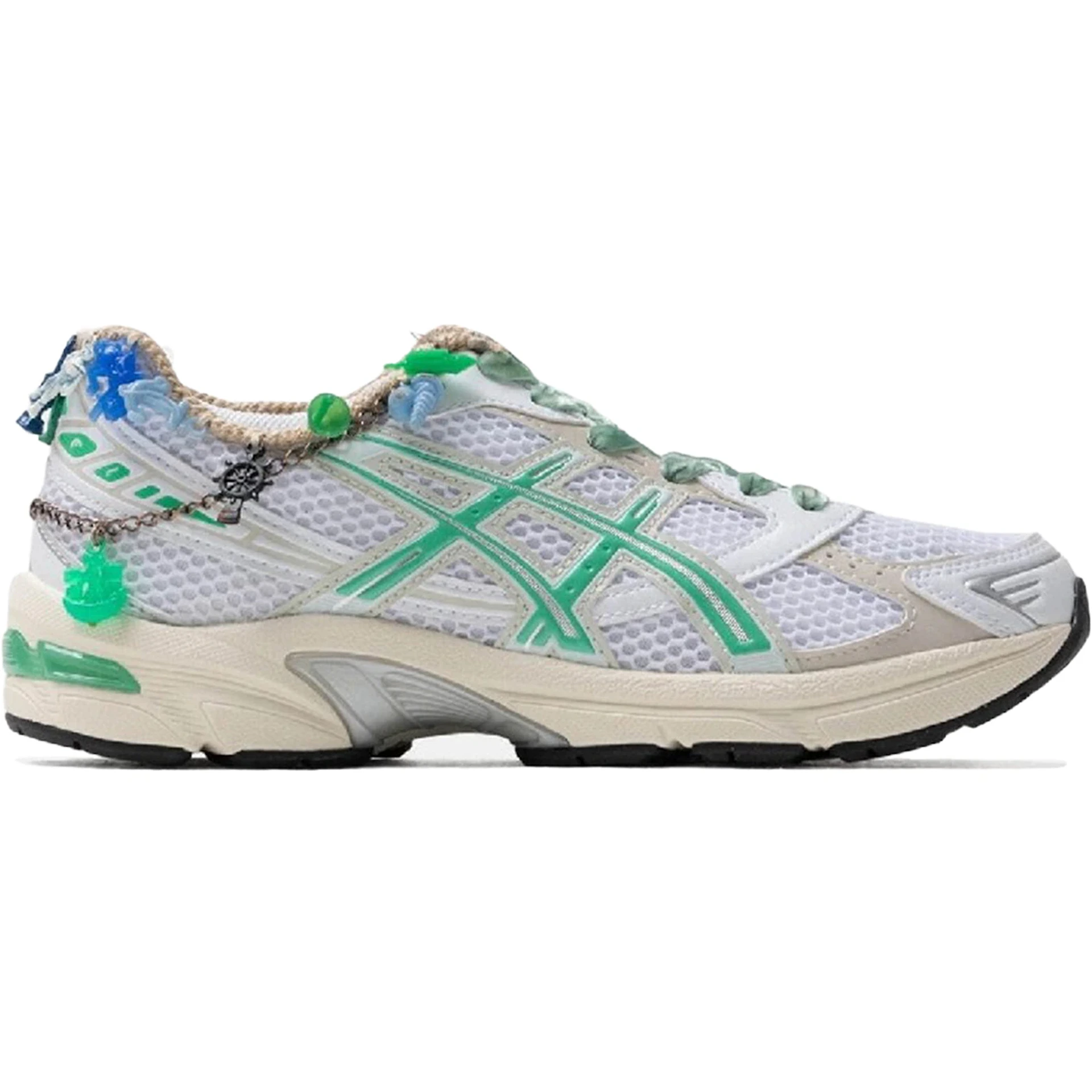 ASICS Gel-1130 White Malachite Green Off White Midsole (Bentgablenits A Prize In Every Box Edition) (Womens) 1 ASICS Gel 1130 White Malachite Green Off White Midsole Bentgablenits A Prize In Every Box Edition Womens 4 3