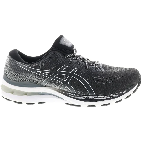 ASICS Gel-Kayano 28 Black White Carbon Fiber