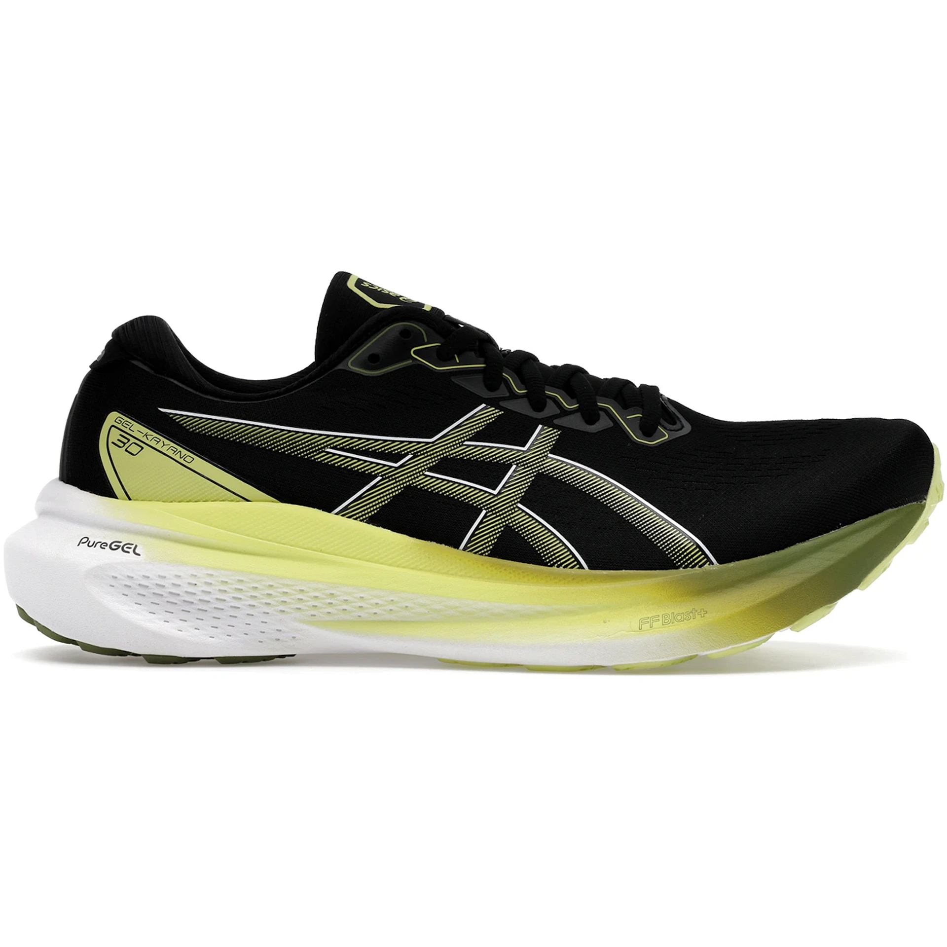 ASICS Gel-Kayano 30 Black Glow Yellow 1 ASICS Gel Kayano 30 Black Glow Yellow 2 3
