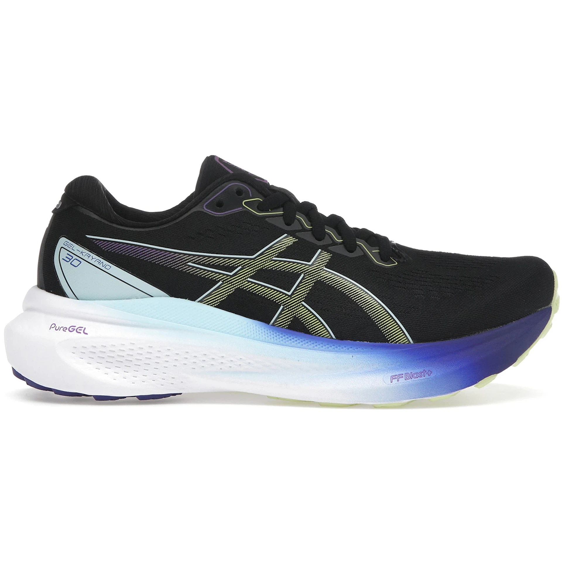 ASICS Gel-Kayano 30 Black Glow Yellow (Womens) 2 ASICS Gel-Kayano 30 Black Glow Yellow (Womens)