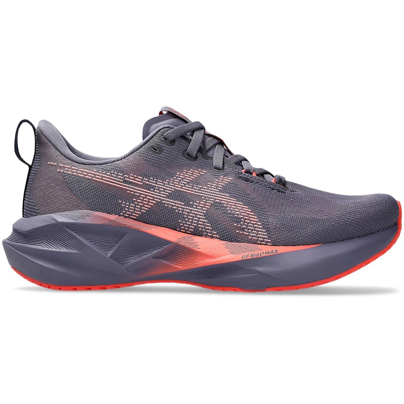 ASICS Novablast 5 Greyish Purple Coral Reef (Womens) 1 ASICS Novablast 5 Greyish Purple Coral Reef (Womens)