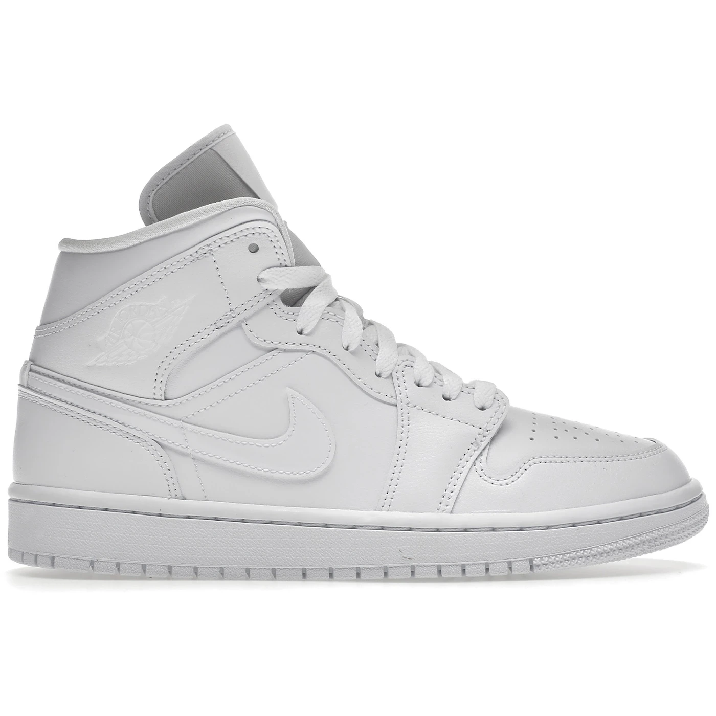 Air Jordan Mid Triple White (2022) (Women's) 1 Air Jordan Mid Triple White (2022) (Women's)