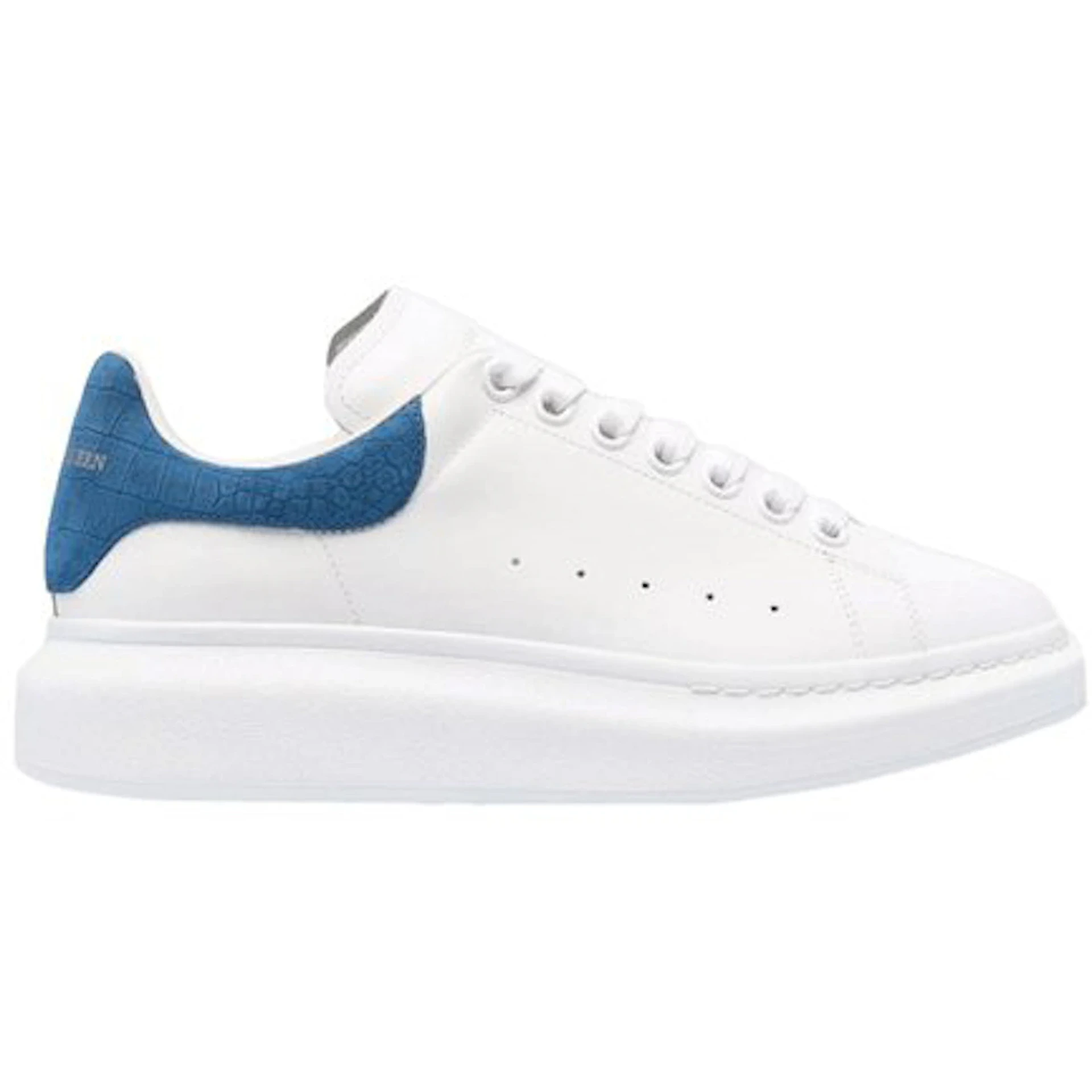 Alexander McQueen Oversized White Blue Croc