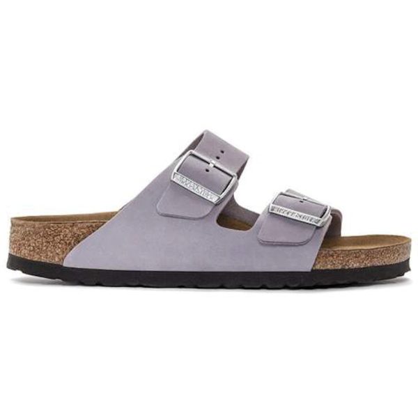 Birkenstock Arizona Softbed Nubuck Leather Purple Fog (Womens)