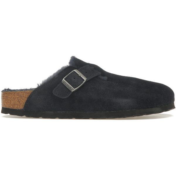 Birkenstock Boston Shearling Suede Midnight