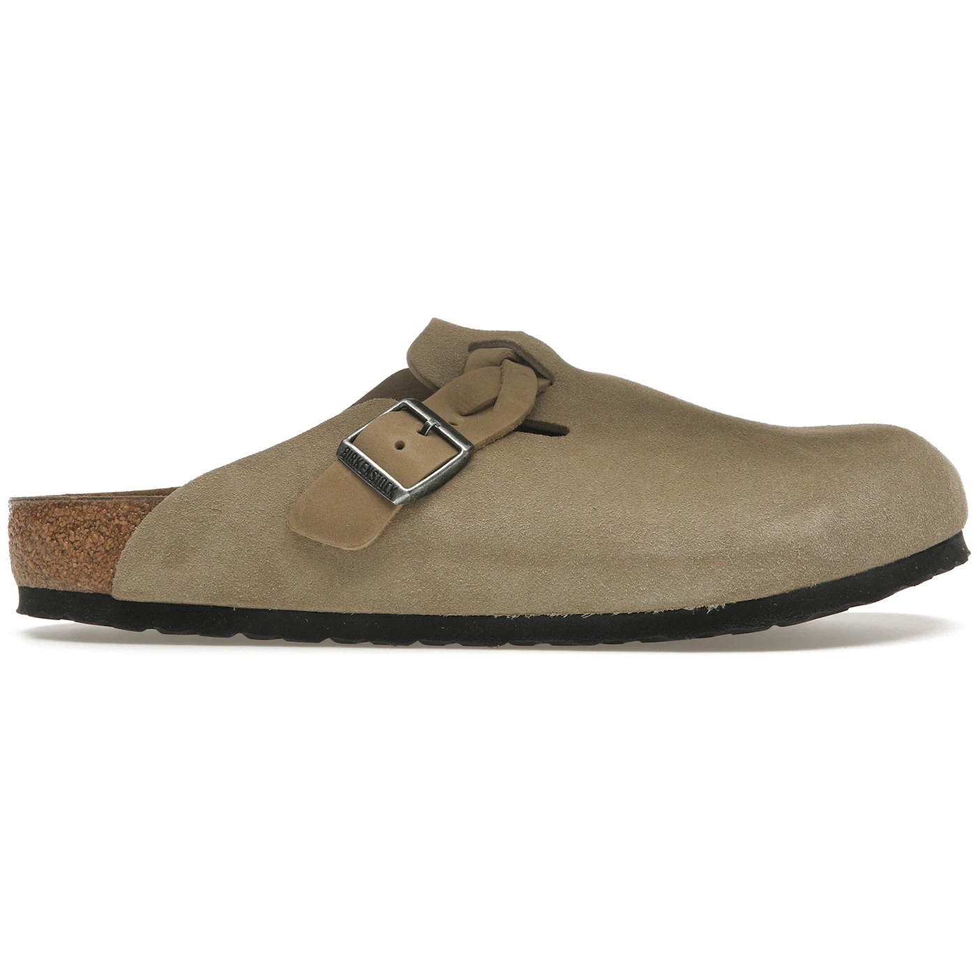 Birkenstock Boston Braided Suede Taupe 1 Birkenstock Boston Braided Suede Taupe