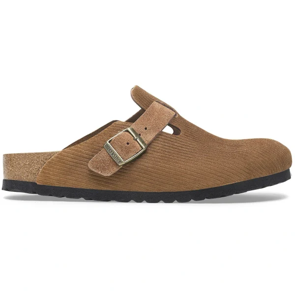 Birkenstock Boston Embossed Corduroy Dark Tea