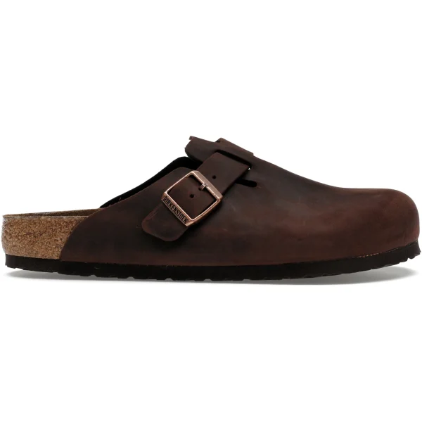 Birkenstock Boston Soft Footbed Oiled Leather Habana Brown