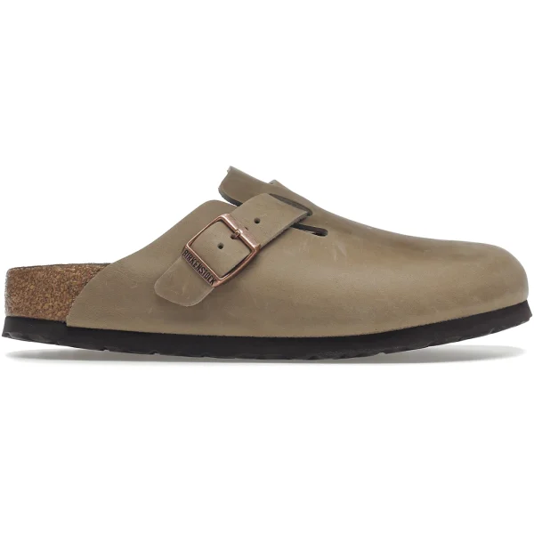 Birkenstock Boston Soft Footbed Oiled Leather Tobacco Brown
