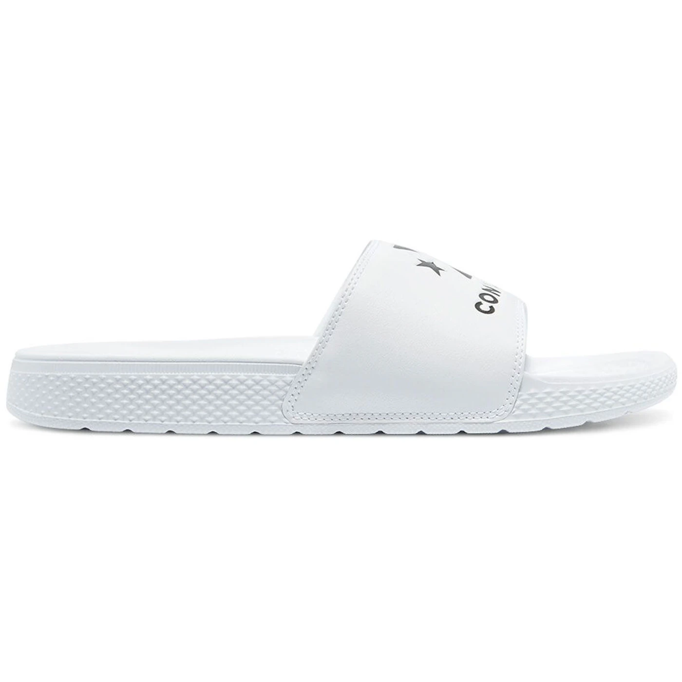 Converse All Star Slide White Black 1 Converse All Star Slide White Black