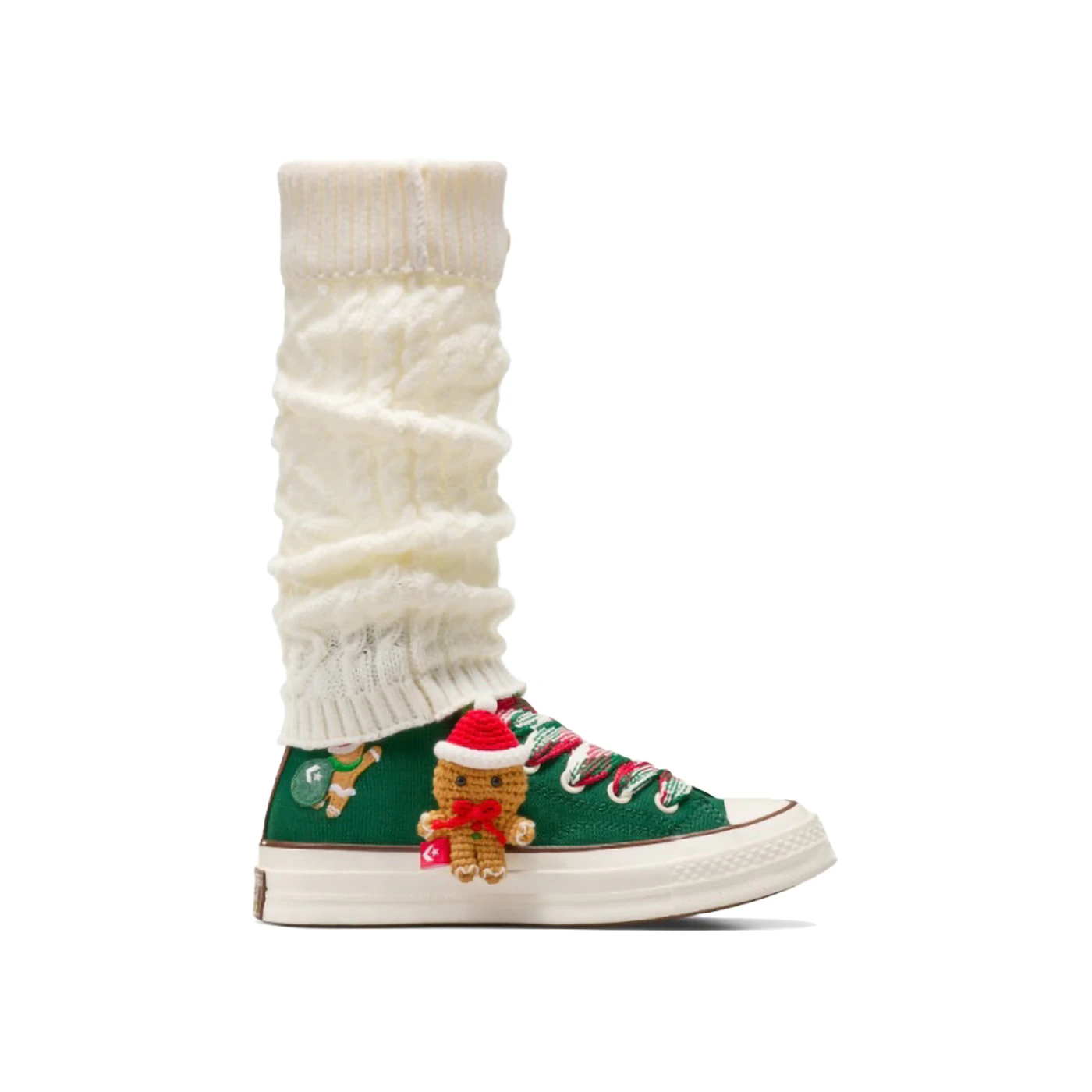 Converse Chuck 70 Hi X Mas Gingerbread Knit Sock Midnight Clover 1 3