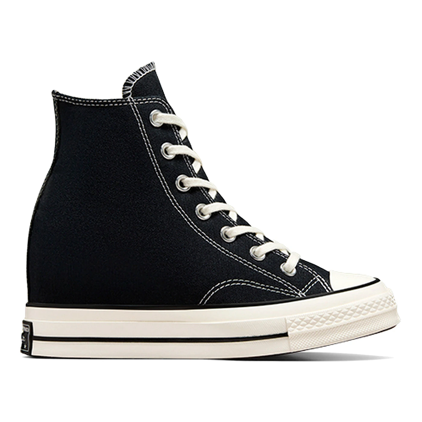 Converse Chuck 70 Wedge Black (Women's) 3 Converse Chuck 70 Wedge Black (Women's)