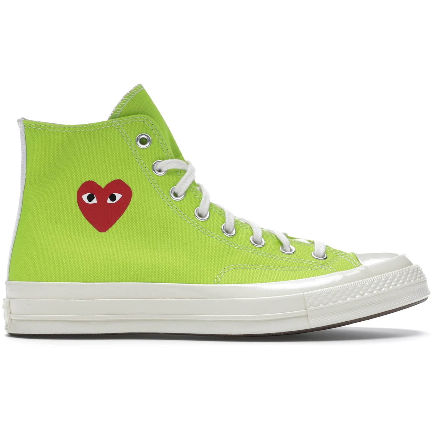Converse Chuck Taylor All Star 70 Hi Comme des Garcons PLAY Bright Green 2 Converse Chuck Taylor All Star 70 Hi Comme des Garcons PLAY Bright Green