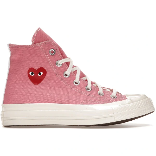 Converse Chuck Taylor All Star 70 Hi Comme des Garcons PLAY Bright Pink