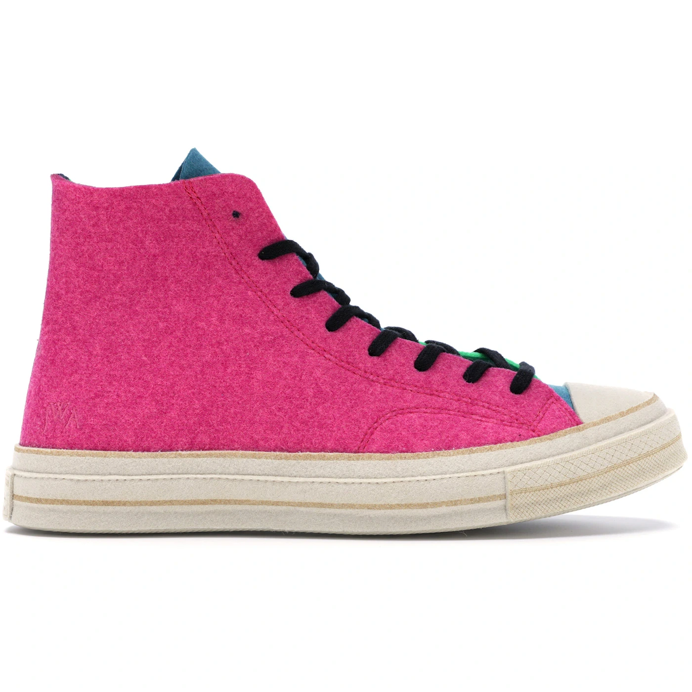 Converse Chuck Taylor All Star 70 Hi JW Anderson Felt Fuchsia Purple Island Green 2 Converse Chuck Taylor All Star 70 Hi JW Anderson Felt Fuchsia Purple Island Green